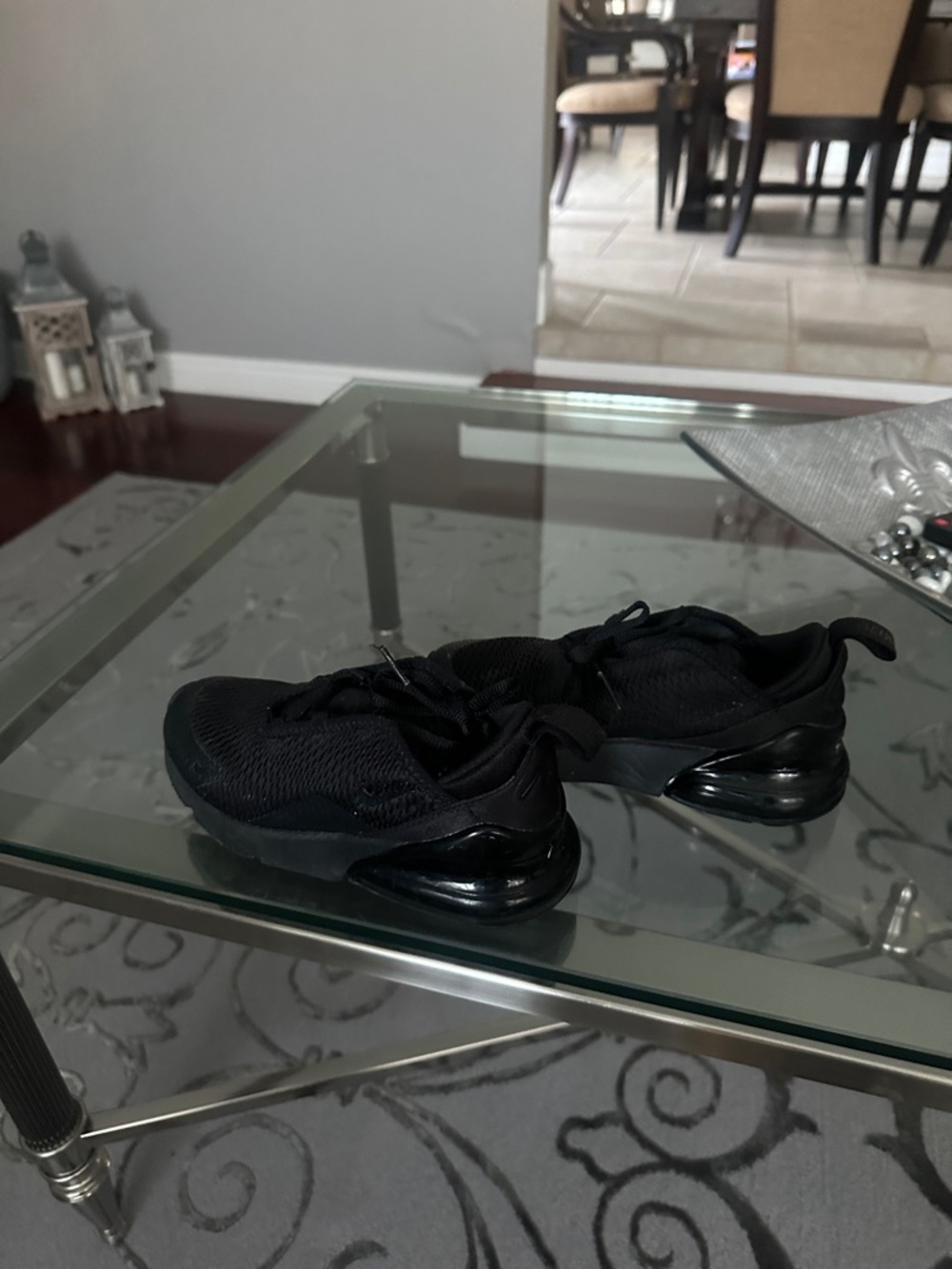 Nike Kids All-Black Cushioned Air Sneakers